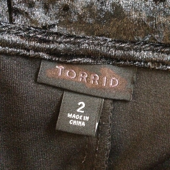 NWOTs Torrid Crushed Velvet T-Shirt Dress 0, 1X - Picture 5 of 6